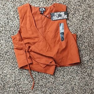 Future Collective | Women's Rust Wrap Vest Top